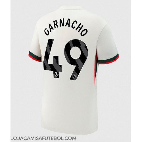 Camisa de Futebol Chelsea Alejandro Garnacho #49 Equipamento Secundário 2025-26 Manga Curta